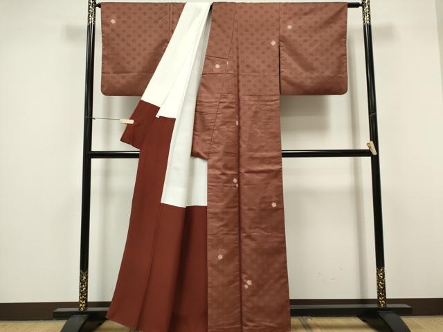 平和屋着物■上質な紬 舞花文 正絹 逸品 CABF6795ou