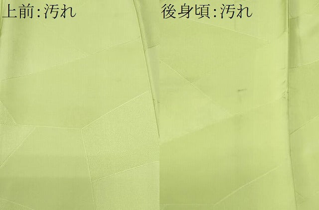 平和屋着物■上質な色無地 切嵌地紋 夏虫色 正絹 逸品 CABF6871fb