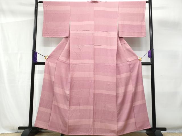 平和屋着物■江戸小紋 横段吉祥花文 正絹 逸品 CABF6891fb