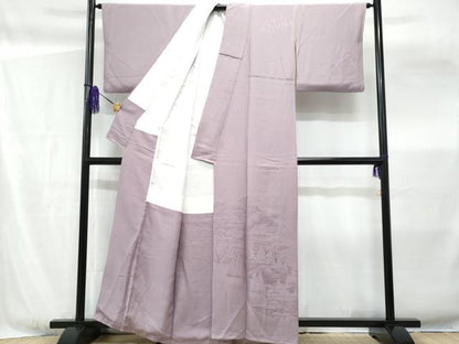 平和屋着物■無地絵羽訪問着 名所風景文 正絹 逸品 CABF6898fb