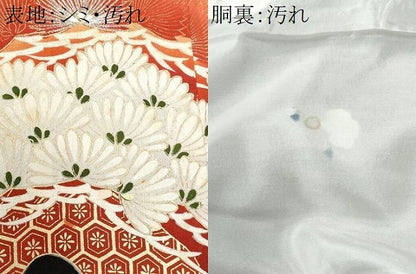 平和屋着物■豪華黒留袖　刺繍　鳳凰松葉文　金彩　正絹　逸品　CABF6925fb