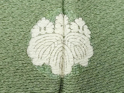 平和屋着物■上質な色無地 老竹色 正絹 逸品 CABF6935fb