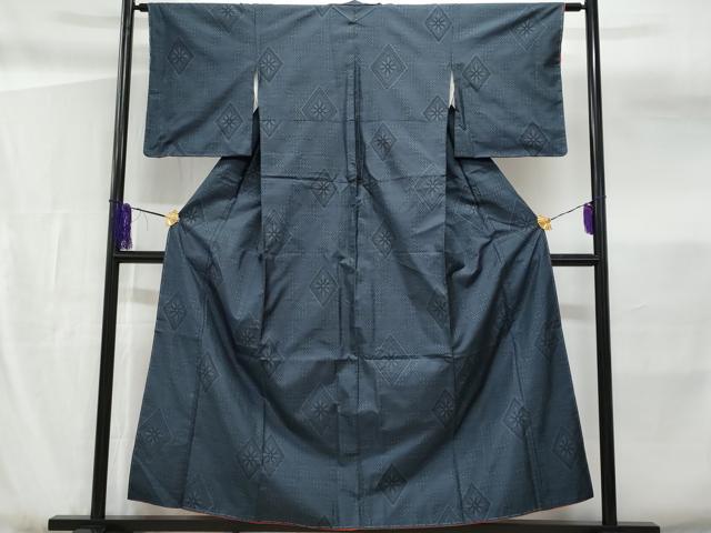 平和屋着物■本場大島紬 9マルキ 菱花文 たかし織物謹製 証紙付き 正絹 逸品 CABF6939fb