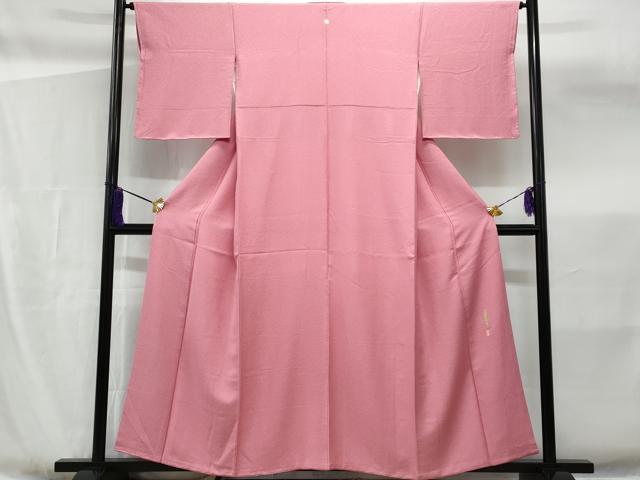 平和屋着物▽上質な色無地　単衣　桃花色　正絹　逸品　AABB7743jh 平和屋着物▽上質な色無地 単衣 薄柿色 正絹 逸品 AABG8725jh : 平和屋