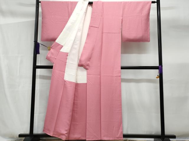 平和屋着物●上質な色無地　桃色　正絹　逸品　AABH3758cs 平和屋着物○上質な色無地 桃色 正絹 逸品 AABH3758csの通販 by 平和屋