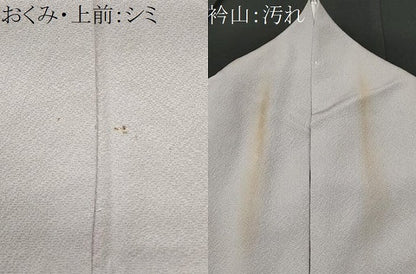 平和屋着物■二代目清次郎　手描き　色無地　霞文　正絹　逸品　CABF6947fb