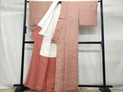 平和屋着物■上質な小紋　立波文　暈し染め　正絹　逸品　CABF6948fb