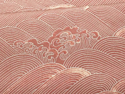 平和屋着物■上質な小紋　立波文　暈し染め　正絹　逸品　CABF6948fb