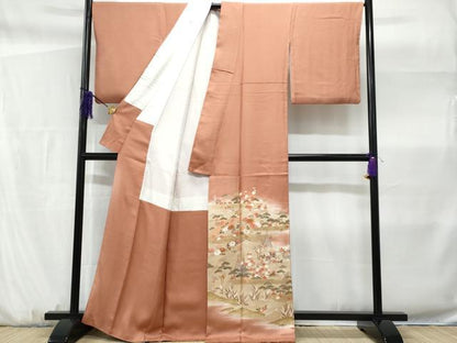 平和屋着物■豪華色留袖　作家物　刺繍　渡り橋花文　暈し染め　金彩　正絹　逸品　CABF6961fb