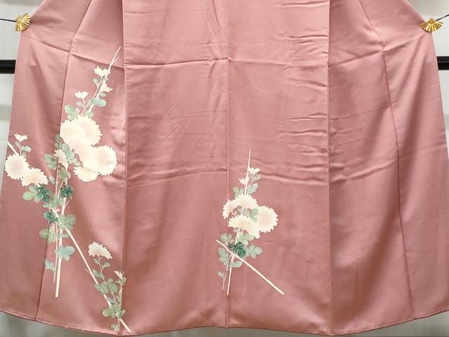平和屋着物■訪問着　友禅　枝菊文　正絹　逸品　CABF6962fb