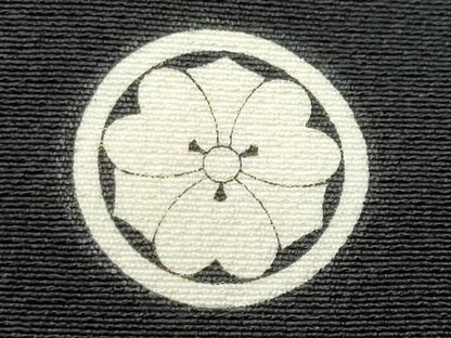 平和屋着物■豪華黒留袖　刺繍　草花文　金彩　正絹　逸品　CABF6970fb