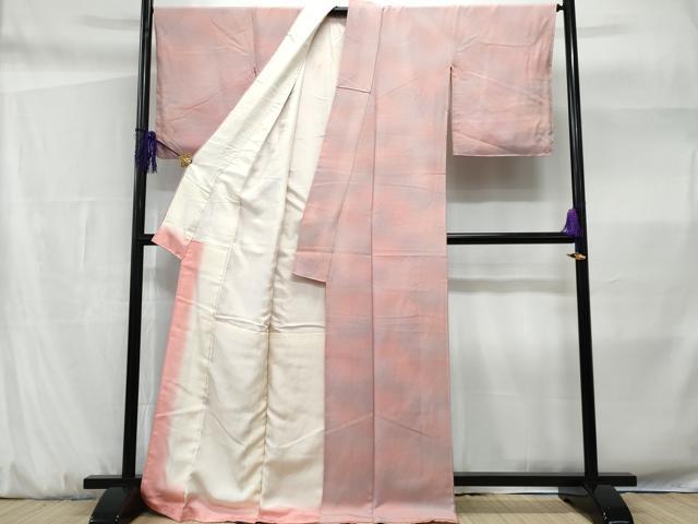 平和屋着物■上質な小紋　霞文　暈し染め　正絹　逸品　CABF6975fb