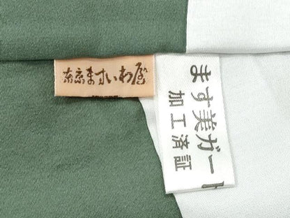 平和屋着物■上質な小紋　色紙重ね人物風景文　鬼しぼ縮緬　ますいわ屋扱い　正絹　逸品　CABF6979fb