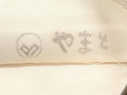 平和屋着物◎六通柄袋帯 菊華亀甲紋 銀糸 正絹 逸品 CABF6981fb
