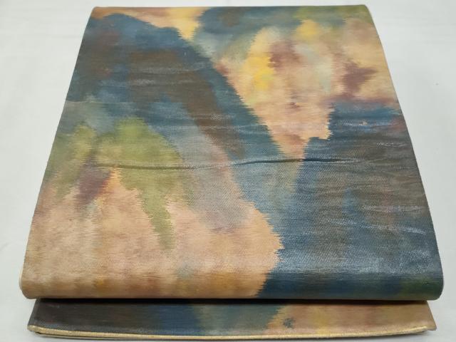 平和屋着物◎六通柄袋帯　霞文　正絹　逸品　CABF6995fb