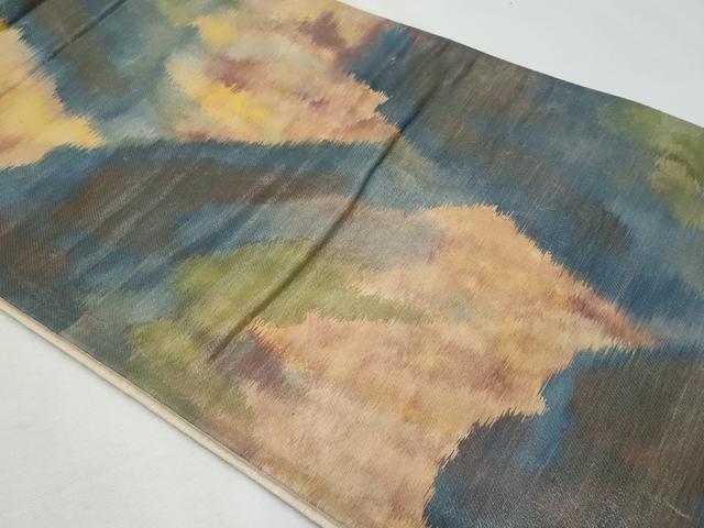 平和屋着物◎六通柄袋帯　霞文　正絹　逸品　CABF6995fb