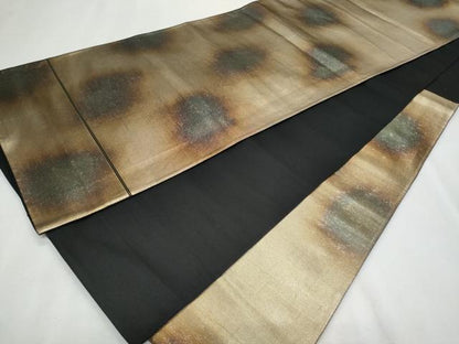 平和屋着物◎六通柄袋帯 引箔 正絹 逸品 CABF7018fb