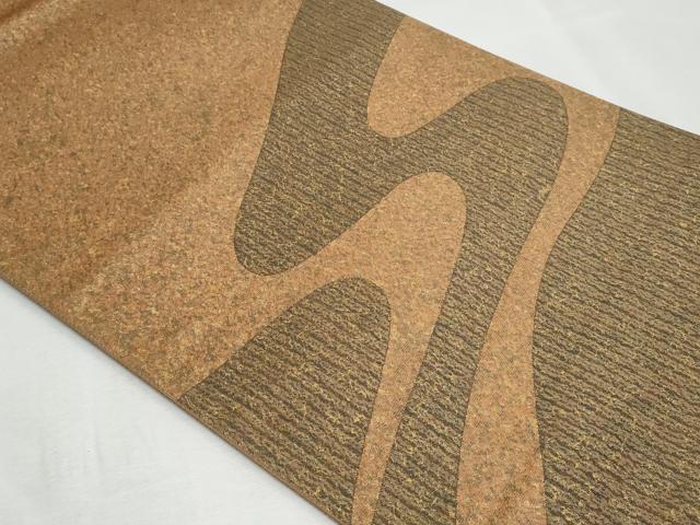 平和屋着物◎太鼓柄袋帯 流水文 金糸 正絹 逸品 CABF7024fb
