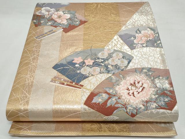 平和屋着物◎六通柄袋帯　ふたみ屏風絵　金銀糸　正絹　逸品　CABF7050fb