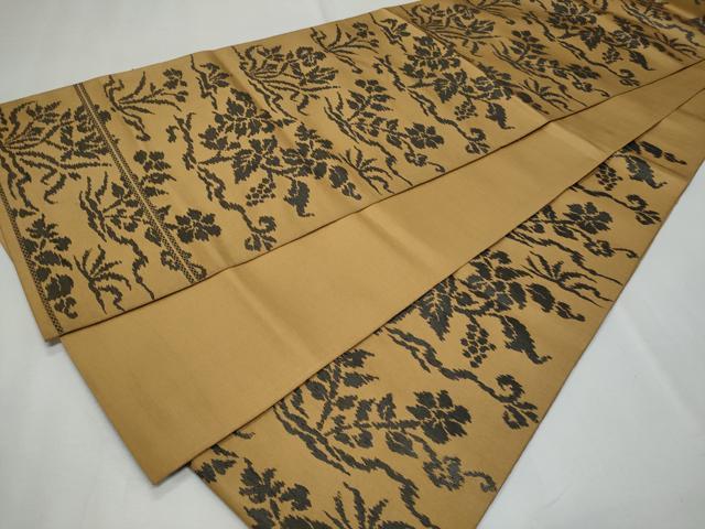 平和屋着物◎六通柄 本袋帯 枝花文 正絹 逸品 CABF7060fb
