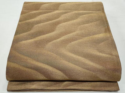 平和屋着物◎全通柄袋帯 流水文 金糸 正絹 逸品 未使用 CABF7086fb