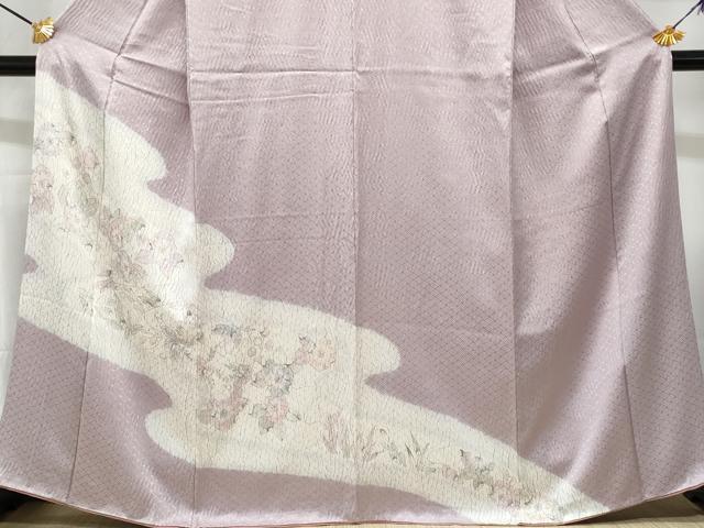 平和屋着物■訪問着 手描き 絞り 辻が花 暈し染め 正絹 逸品 CABF7113fb