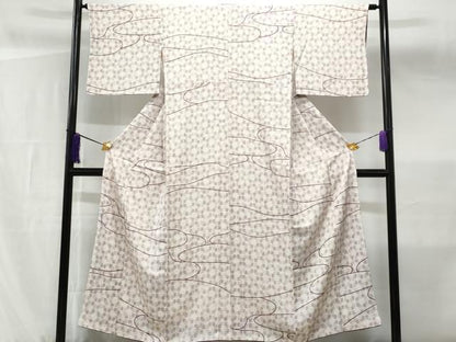 平和屋着物■上質な小紋 抽象文 正絹 逸品 CABF7115fb