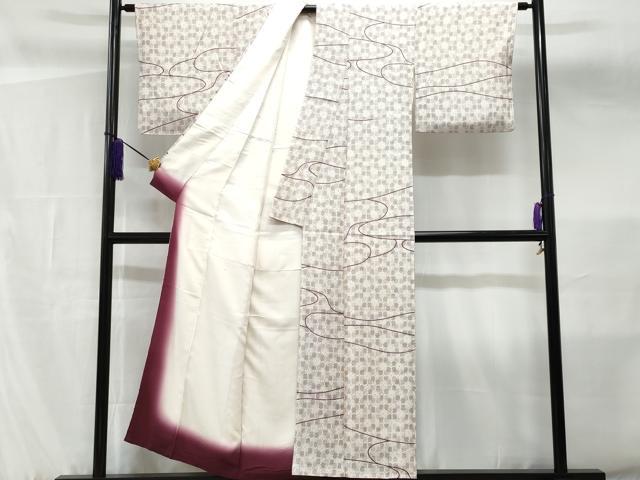 平和屋着物■上質な小紋 抽象文 正絹 逸品 CABF7115fb