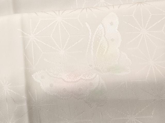 平和屋着物■長襦袢 無双仕立て 舞蝶麻の葉文様 暈し染め 正絹 逸品 CABF7116fb