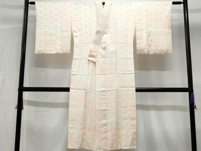 平和屋着物■長襦袢　無双仕立て　麻の葉文様　暈し染め　正絹　逸品　CABF7118fb