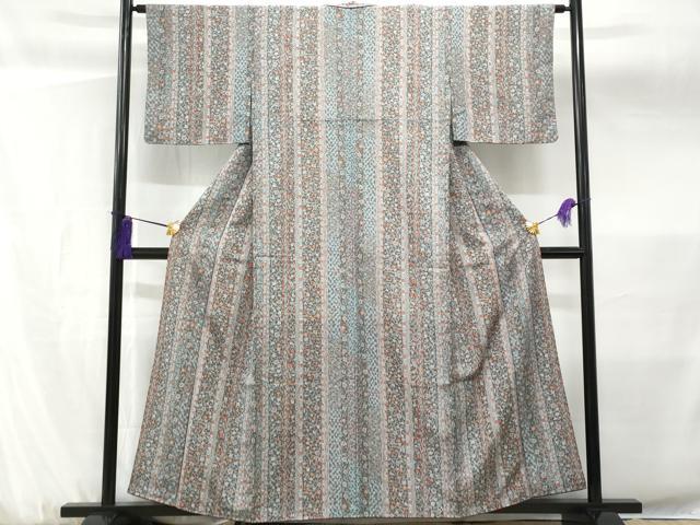 平和屋着物■小紋 花間道 洗える着物 CABF7122fb