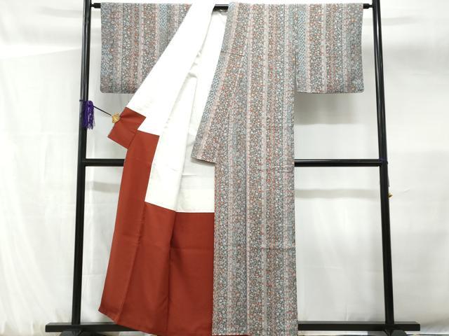 平和屋着物■小紋 花間道 洗える着物 CABF7122fb