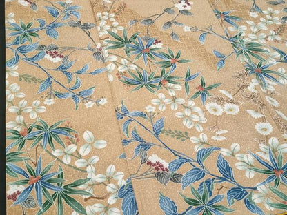 平和屋着物■小紋 枝花文 洗える着物 CABF7126fb