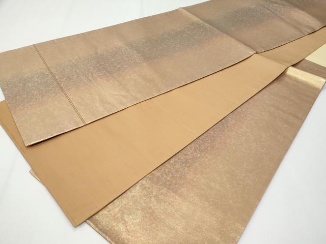 平和屋着物◎六通柄袋帯　霞文　引箔　正絹　逸品　CABF7134fb