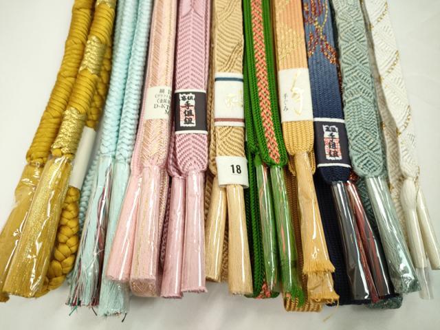 平和屋着物●和装小物　帯締め10本セット　高麗組　鴨川組　礼装用　亀房付き　さが美扱い　金糸　逸品　未使用　CABF7226ju