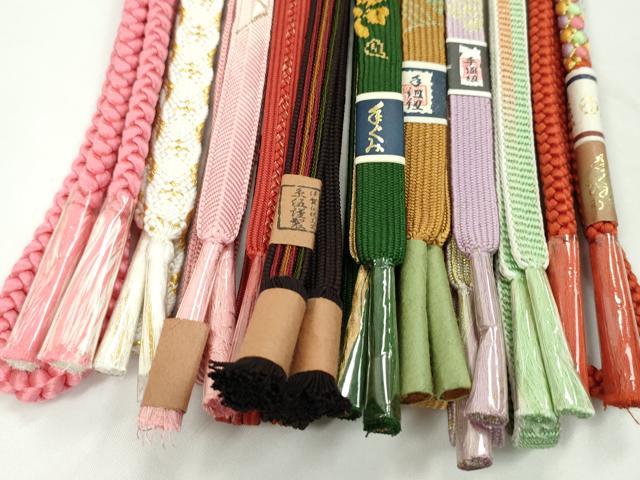平和屋着物●和装小物　帯締め10本セット　高麗組　平源氏組　礼装用　丸組　さが美扱い　金糸　逸品　未使用　CABF7233ju