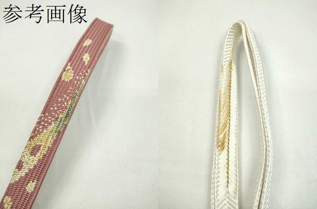 平和屋着物●和装小物　帯締め10本セット　高麗組　丸組　金糸　逸品　未使用　CABF7246ju