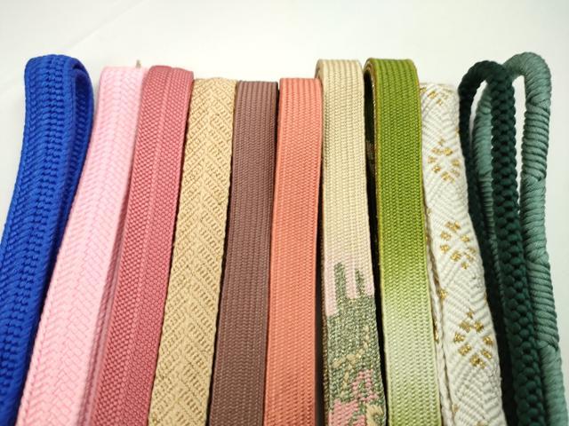 平和屋着物●和装小物　帯締め10本セット　高麗組　鴨川組　礼装用　金糸　逸品　未使用　CABF7247ju