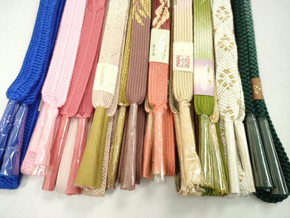 平和屋着物●和装小物　帯締め10本セット　高麗組　鴨川組　礼装用　金糸　逸品　未使用　CABF7247ju