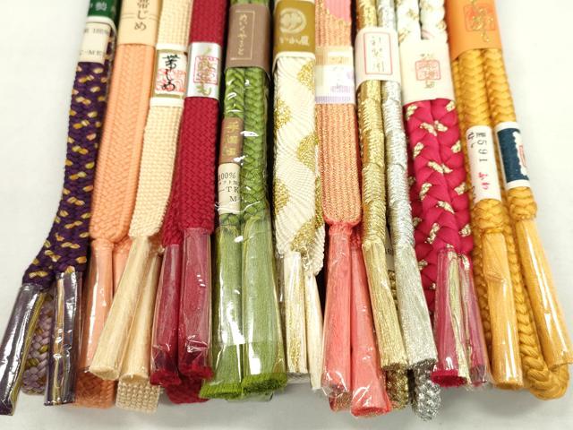 平和屋着物●和装小物　帯締め10本セット　高麗組　礼装用　やまと誂製　さんび謹製　伊勢丹扱い　金銀糸　逸品　未使用　CABF7264ju