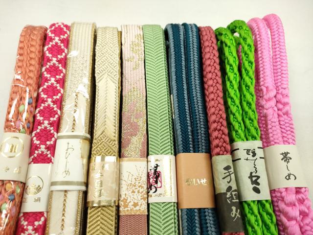 平和屋着物●和装小物　帯締め10本セット　高麗組　笹浪組　冠組　雅流　礼装用　逸品　未使用　CABF7283ju