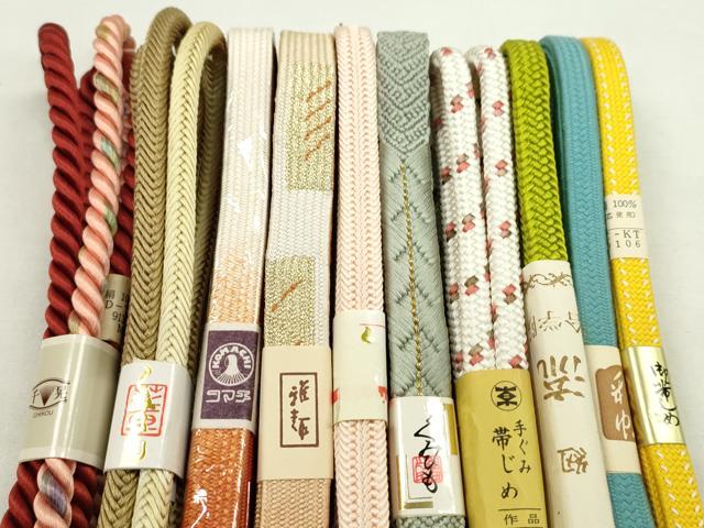 平和屋着物●和装小物　帯締め10本セット　高麗組　奈良組　御岳組　豊縄流　逸品　未使用　CABF7299ju