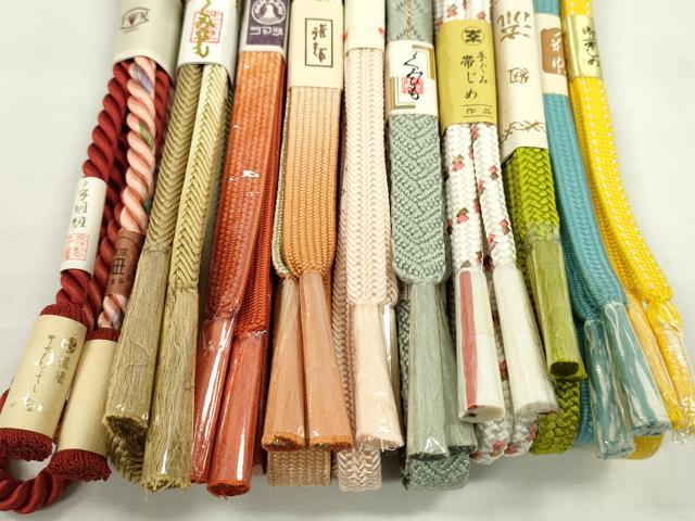 平和屋着物●和装小物　帯締め10本セット　高麗組　奈良組　御岳組　豊縄流　逸品　未使用　CABF7299ju