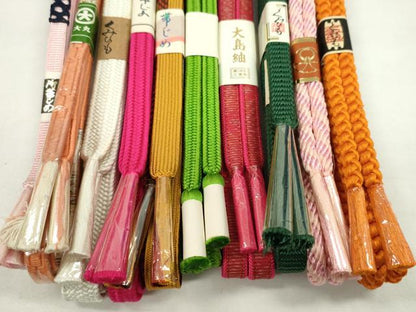 平和屋着物●和装小物　帯締め10本セット　高麗組　御岳組　平源氏組　本場大島紬　大丸扱い　逸品　未使用　CABF7321ju