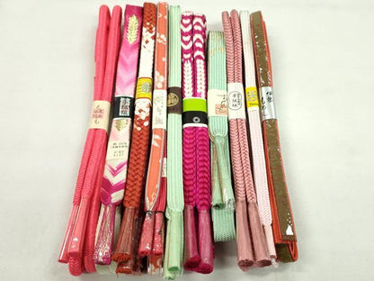 平和屋着物●和装小物　帯締め10本セット　高麗組　保多織　白鳳流　伊勢もめん　大丸扱い　逸品　未使用　CABF7328ju