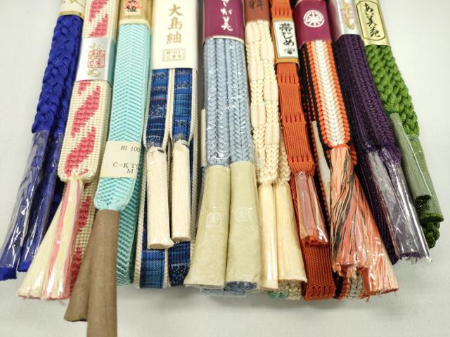 平和屋着物○和装小物 帯締め10本セット 冠組 本場大島紬 さが美扱い