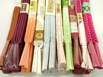 平和屋着物●和装小物　帯締め10本セット　唐組　平源氏組　御岳組　礼装用　金糸　逸品　未使用　CABF7385ju