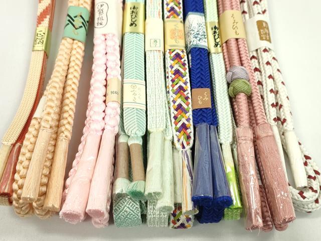 平和屋着物●和装小物　帯締め10本セット　笹浪組　小田巻き　伊賀組み紐　さんび謹製　逸品　未使用　CABF7389ju