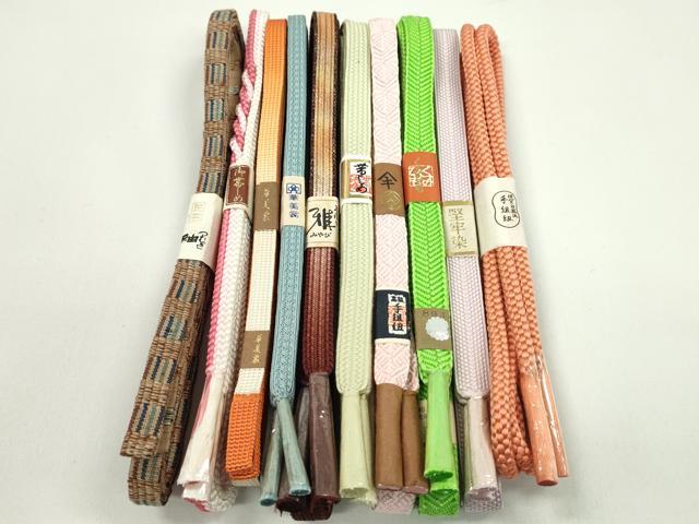 平和屋着物○和装小物 帯締め10本セット 唐組 笹浪組 白鳳