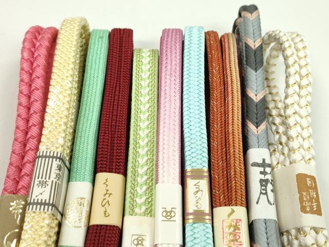 平和屋着物●和装小物　帯締め10本セット　丸源氏組　礼装用　金糸　逸品　未使用　CABF7392ju 平和屋着物○和装小物 帯締め10本セット 丸源氏組 礼装用 金糸